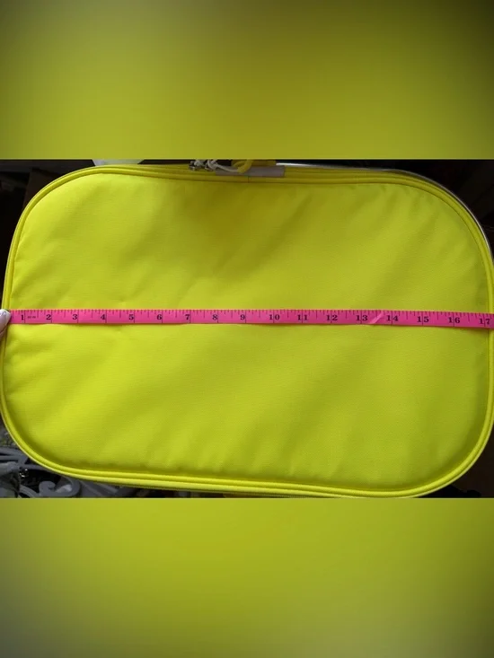 Yellow Fabric Picnic Basket with Front Pocket - Unbranded - Picture 7 of 7